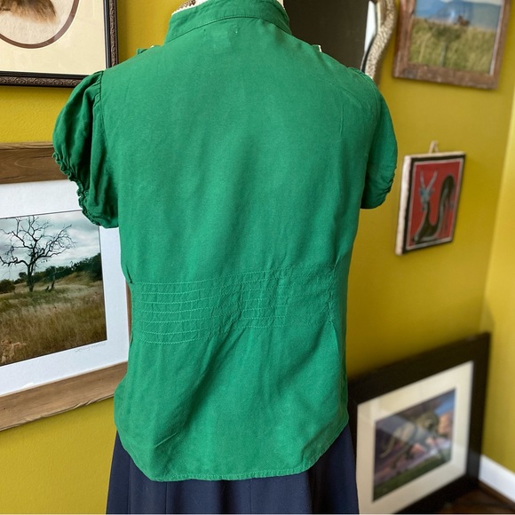 Anthropologie Dewpoint Blouse in green - Picture 7 of 7